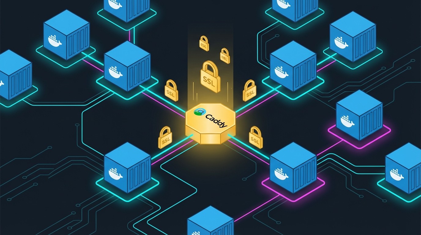 Deployment infrastructure with Docker and Caddy